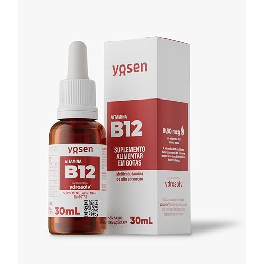 Vitamina B12 Ydrosolv Yosen em Gotas